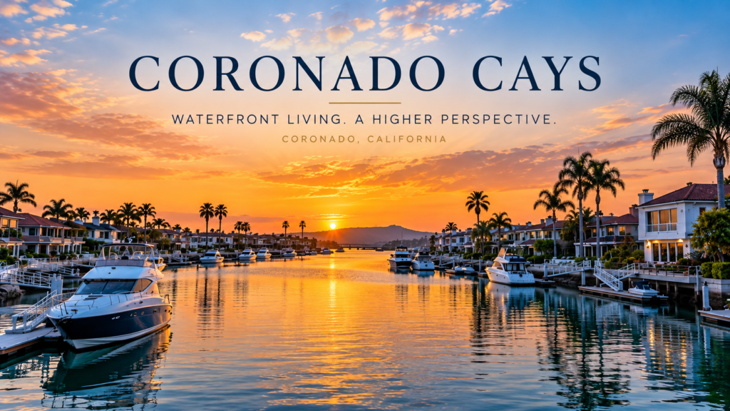 Waterfront living in Coronado Cays with a Higher Perspective