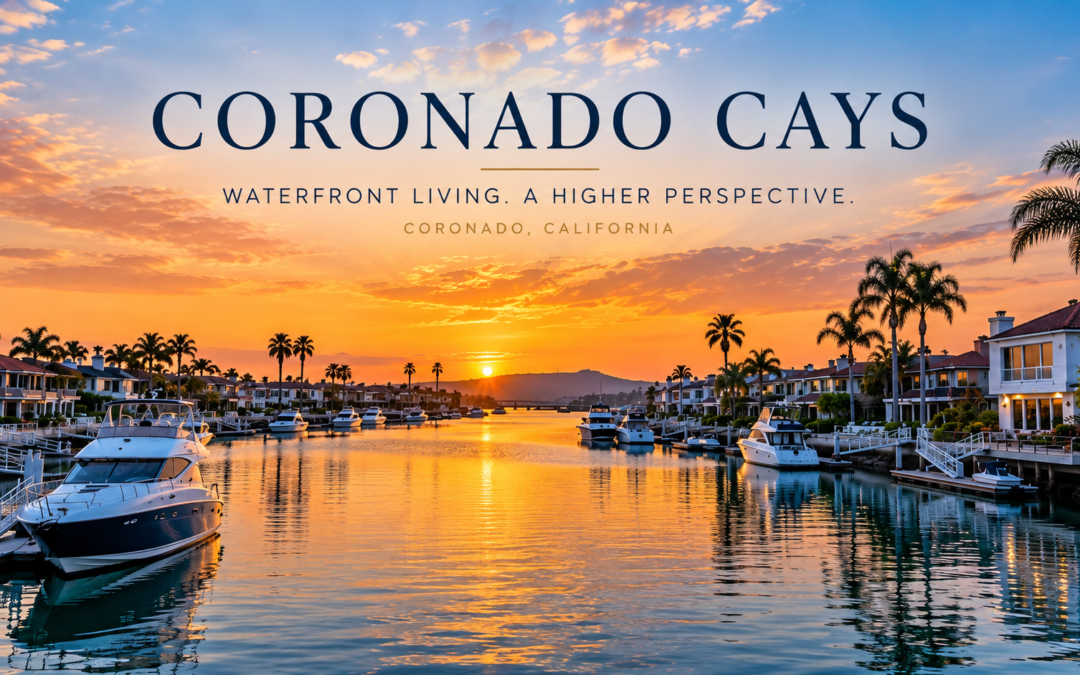 Waterfront living in Coronado Cays with a Higher Perspective